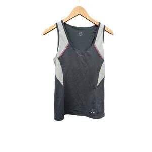Grey Gray Champion Athletic Racerback Running Gym Workout L Tank Top Sports